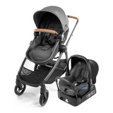 Carrinho Anna3 Cor Grey Com Bebê Conforto E Base Maxi Cosi