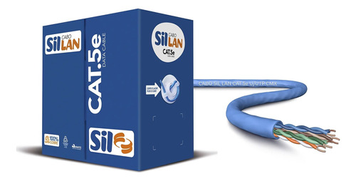 Cabo Sil Lan Utp Cat5 - Rolo Com 305 Metros