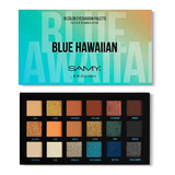Paleta X 18 Sombras Compactas Samy - G  Color De La Sombra Blue Hawaiian