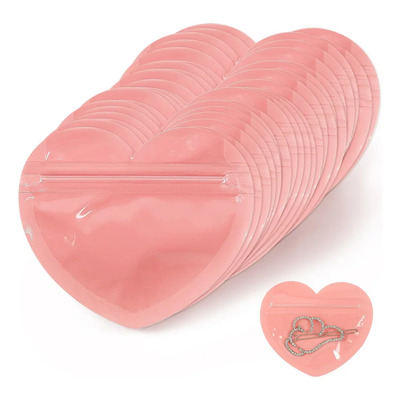 100 Pcs Bolsa De Joyería Para El Día De San Valentín, Aretes