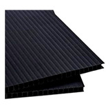  Coroplast Negro Lámina Plástico Corrugado 61 X 122 Cm 2 Pzs