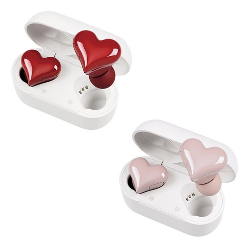 2*luces Intraurales Bluetooth En Forma De Corazón Para