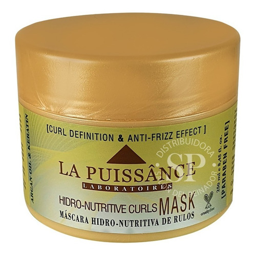 La Puissance Máscara Nutritiva Cabello Rulos Antifrizz 250ml