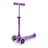 Scooter Patín Del Diablo Mini Micro Deluxe Led Color Purple