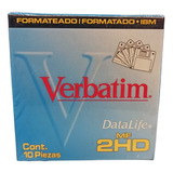 Caja Disquetes Verbatim Nueva - Diskettes - 2hd 1.44mb - 10u