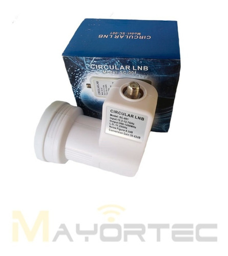 Lnb Circular Sencillo Frecuencia 11250 - Compatible Para Dish Mx