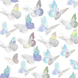 144 Pzs Mariposas Decorativas Fiesta Papel Decorativo