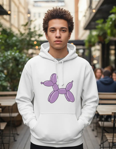 Sudadera Con Gorro Perro Globo