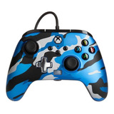 Control Powera Enhanced Wired - Blue Camo Xbox Sx|s - Sniper