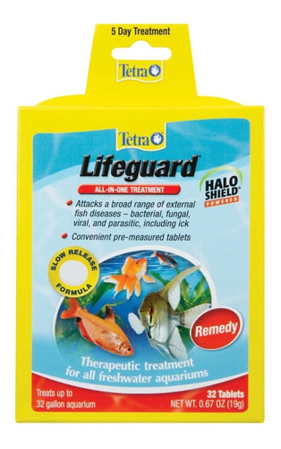 Tetra Lifeguard 32 Tabletas Enfermedades Peces Agua Dulce