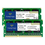 Memoria Timetec 16gb Ddr3l 2x8gb 1600mhz 76tt16nusl2r8-8g