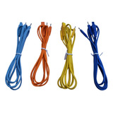 Kit De 4 Cables Para Electroestimulador Globus Genesy, Elite