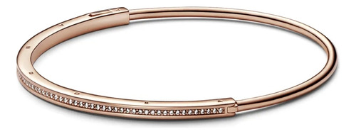 Brazalete Rígido I-d Pandora Signature Pandora Rose Gold