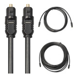 Cable De Audio Óptico Digital Toslink 3 Metros Fibra Óptica