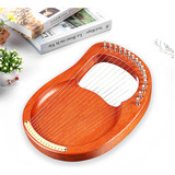 Cuerdas Lyre Harp Walter T. Metal De 16 Cuerdas De Caoba Mac