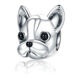 Charm Perrito Bulldog Frances - Plata De Ley S925