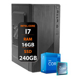 Computador Intel Core I7 4°ger. Ssd 240gb / 16gb Memória Ram