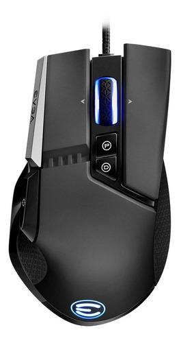 Mouse Gamer Evga X17 16k Dpi 10 Botones Rgb Negro