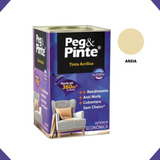 Tinta Eucatex Acrilica Pintura Parede Peg E Pinte 18l Cores Cor Areia Pipa