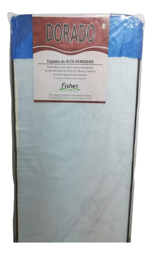 Colchon Fisher 80x190x14 30kg Alta Densidad 1 Plaza