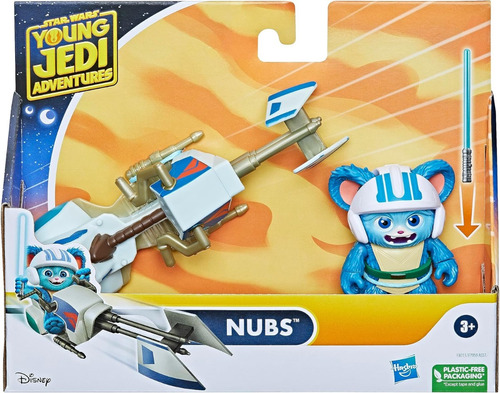 Nubs & Speederbike Young Jedi Figura Star Wars Oso Azul