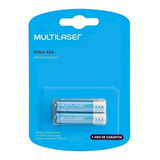 Pilha Recarregavel Aaa Multilaser Cb051 Com 2 Un 1000 Mah