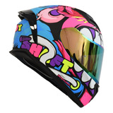 Casco Integral Certificado Shaft Modelo Teddy Sh582-sp