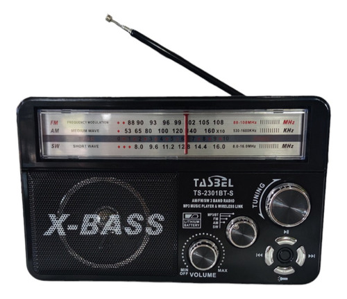 Radio Retro Dial Recargable Am/fm/sw Mp3 Bt Microsd Solar 