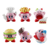 6 Peças De Bonecos De Ação Game Star Kirby Food Series, Mode