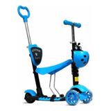 Scooter Monopatín 5 En 1 Ajustable Niño Chinita Luces Led