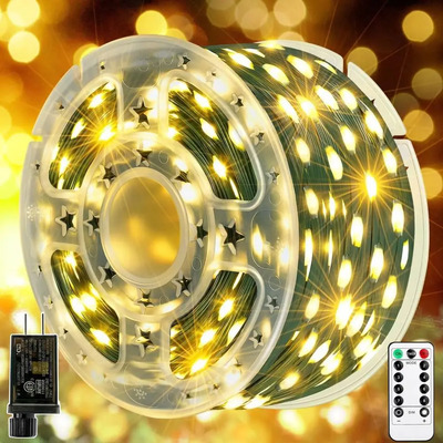Y Luces Hadas 1000 Luces Led 100m Y Alambre Adornos Luces