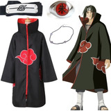 Cosplay Itachi Naruto Disfraz , Capa + Accesorios 