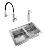 Bacha Johnson Quadra Q084ad Dosif + Piazza Kitchen Pro