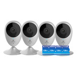 Kit X4 Camara Seguridad Wifi 1080p Ezviz + 4 Memorias 128gb