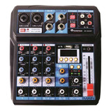 Mezcladora Pasiva Soundtrack Mx-604dsp 16 Efectos/6 Ch/usb