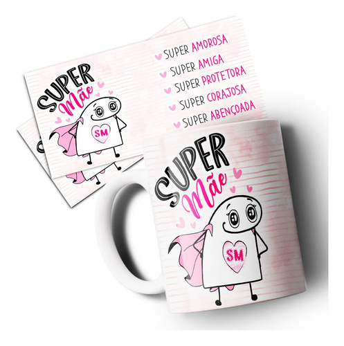 Caneca Xícara Dia Das Mães Flork Engraçada Mamãe Pack 1