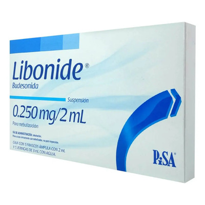 Libonide Suspensión Inhalatoria 0,25 Mg\u002F2 Ml, 5 Frascos Ámpula 2 Ml | Envío gratis