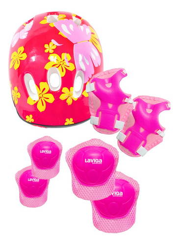 Kit Casco Protección Niños Rodilleras+ Muñequeras+coderas