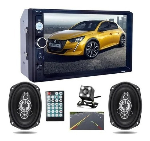 Stereo Para Auto Con  Pantalla  7  Doble Din 7010b