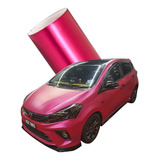 Vinil Automotriz Rosa Mate Cromo Autoelite 1m X 1.52