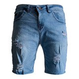 Bermuda De Jean Para Hombre 20%off