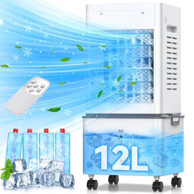 Enfriador De Aire 12l Acondicionado Portátil Ventilador Frio | Meses sin interés