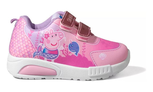 Zapatilla Niña Footy Oficial Con Luz Peppa Pig Abrojo Oferta