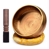 Singing Bowl Yoga Relaxation Metal Striker, Madera, 20,5 Cm