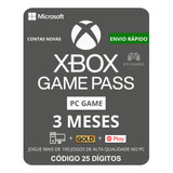 Xbox Game Pass Para Pc 3 Meses - Código 25 Dígitos