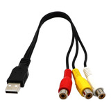 3rca Video / V Convertidor Adaptador Para Tv