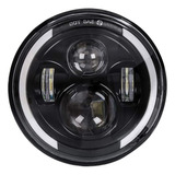 7 Pulgadas Redondo Led Angel Eyes Wrangler Jeep Volcho Faro