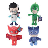 Aa 4pcs Pj Masks Gekko Catboy Owlette Romeo Muñeco Peluche