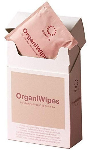 Organiwipes - Orgánica Menstrual Copa Toallitas 10pcs - Perf