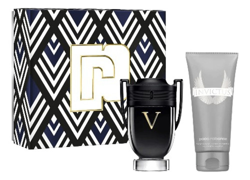 Kit Perfume Masculino Invictus Victory Edp 100ml + Gel De Banho 100ml Paco Rabanne | Original Lacrado Com Selo Adipec E Nota Fiscal Pronta Entrega